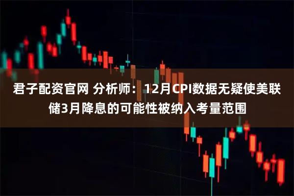君子配资官网 分析师：12月CPI数据无疑使美联储3月降息的可能性被纳入考量范围