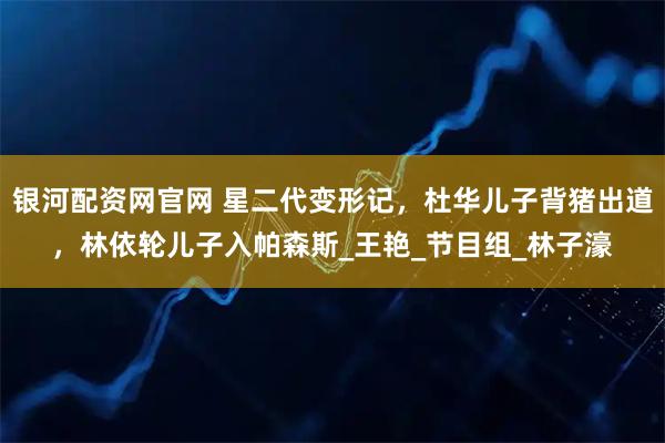 银河配资网官网 星二代变形记，杜华儿子背猪出道，林依轮儿子入帕森斯_王艳_节目组_林子濠